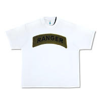 White army ranger tab subdued infantry grunt pullover hoodie Urban Heavy Tee - linhVisuals