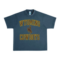Midnight Navy kids wyoming cowboys apparel gameday arch over cowboys t shirt Urban Heavy Tee - linhVisuals