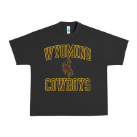 Pigment Black kids wyoming cowboys apparel gameday arch over cowboys t shirt Urban Heavy Tee - linhVisuals