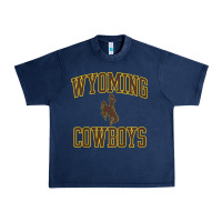 Navy kids wyoming cowboys apparel gameday arch over cowboys t shirt Urban Heavy Tee - linhVisuals