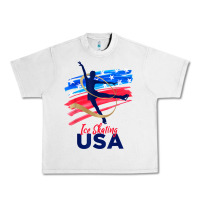 Lunar Rock ice skating dance support the team tshirt usa flag t shirt Urban Heavy Tee - linhVisuals