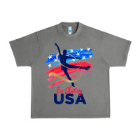 Tornado ice skating dance support the team tshirt usa flag t shirt Urban Heavy Tee - linhVisuals