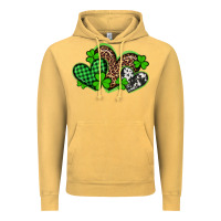 Vintage Mustard st patricks day western hearts Vintage Hoodie - Artiststas