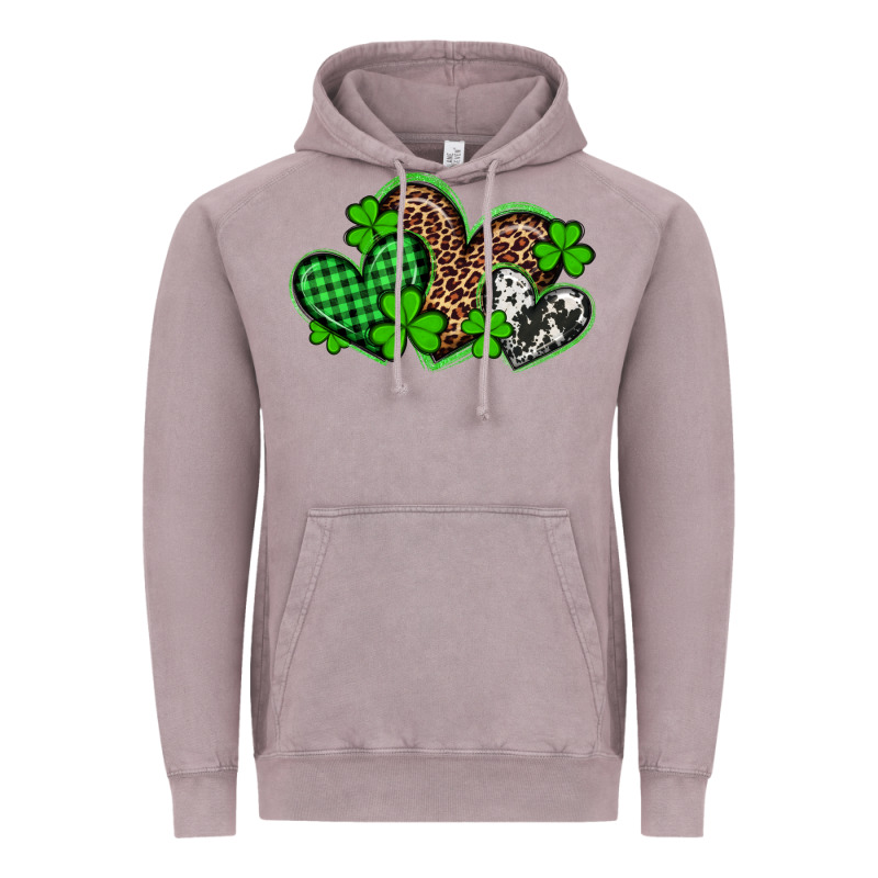 St Patricks Day Western Hearts Vintage Hoodie by Artiststas | Teevron