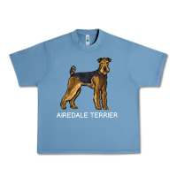 Pebble Blue airedale terrier crazy dog lover sweatshirt Urban Heavy Tee - linhVisuals