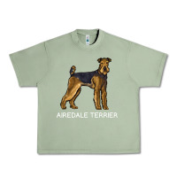 Oil Green airedale terrier crazy dog lover sweatshirt Urban Heavy Tee - linhVisuals