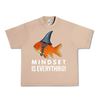 Burro mindset motivational quote cute goldfish shark fish t shirt Urban Heavy Tee - linhVisuals