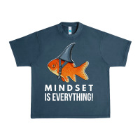 Midnight Navy mindset motivational quote cute goldfish shark fish t shirt Urban Heavy Tee - linhVisuals