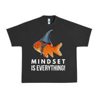 Pigment Black mindset motivational quote cute goldfish shark fish t shirt Urban Heavy Tee - linhVisuals