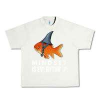 Pistachio mindset motivational quote cute goldfish shark fish t shirt Urban Heavy Tee - linhVisuals