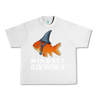 Lunar Rock mindset motivational quote cute goldfish shark fish t shirt Urban Heavy Tee - linhVisuals