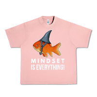 Salmon mindset motivational quote cute goldfish shark fish t shirt Urban Heavy Tee - linhVisuals