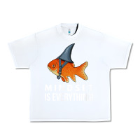 White mindset motivational quote cute goldfish shark fish t shirt Urban Heavy Tee - linhVisuals