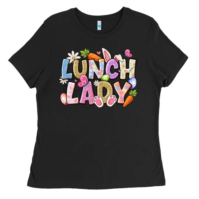 Lunch Lady Easter Ladies Tee by CowhideDigitalArt | Teevron
