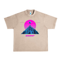 French Oak pink sun   official gunship t shirt Urban Heavy Tee - linhVisuals
