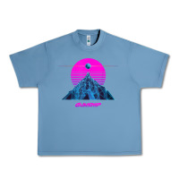 Pebble Blue pink sun   official gunship t shirt Urban Heavy Tee - linhVisuals