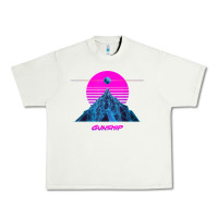 Pistachio pink sun   official gunship t shirt Urban Heavy Tee - linhVisuals