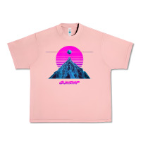 Salmon pink sun   official gunship t shirt Urban Heavy Tee - linhVisuals