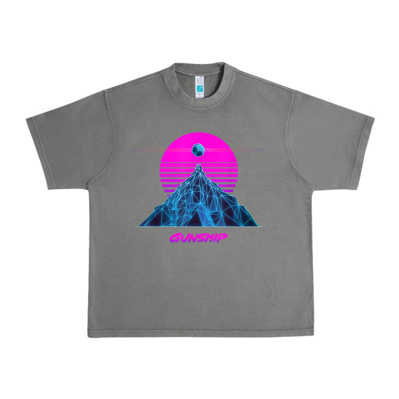Pink Sun   Official Gunship T Shirt Urban Heavy Tee by linhVisuals | Teevron