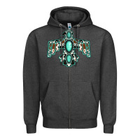 Charcoal Heather Western Thunderbird Zipper Hoodie - Jasminsmagicworld