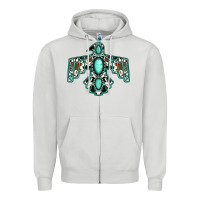 Dove Grey Western Thunderbird Zipper Hoodie - Jasminsmagicworld