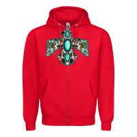 Red Western Thunderbird Zipper Hoodie - Jasminsmagicworld