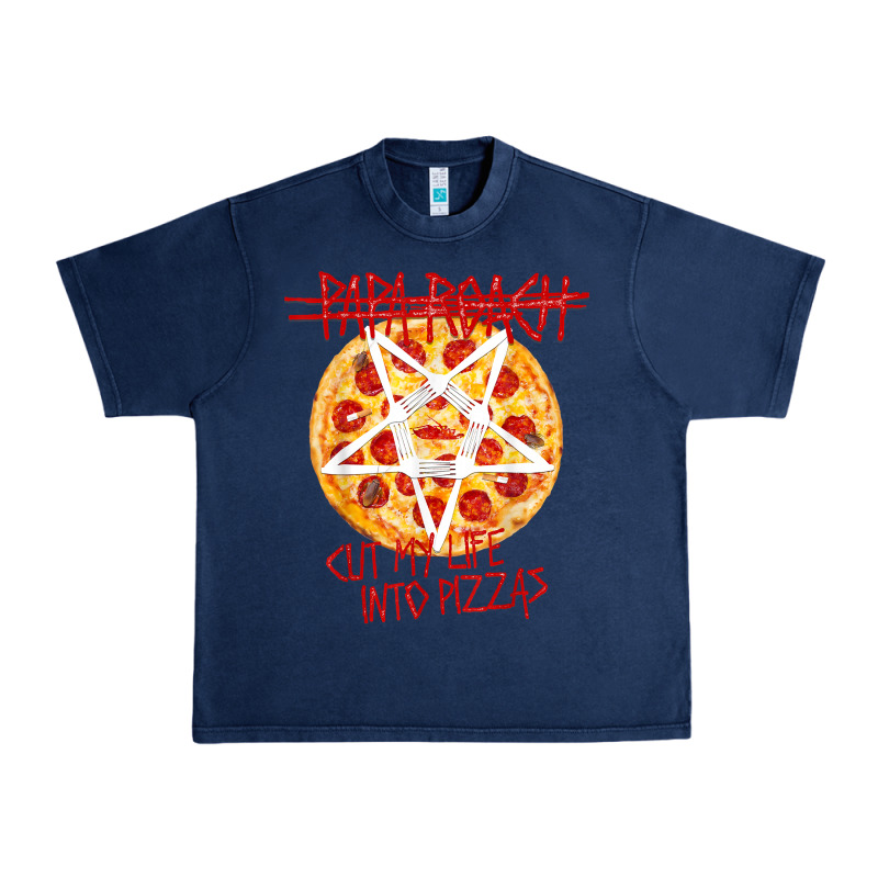Papa Roach   Official Merchandise  Cut My Life Into Pizzas T Shirt Urban Heavy Tee by linhVisuals | Teevron