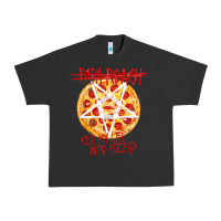 Pigment Black papa roach   official merchandise  cut my life into pizzas t shirt Urban Heavy Tee - linhVisuals
