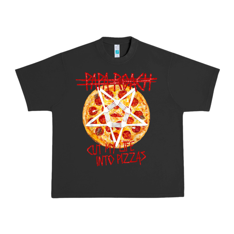 Papa Roach   Official Merchandise  Cut My Life Into Pizzas T Shirt Urban Heavy Tee by linhVisuals | Teevron