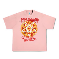 Salmon papa roach   official merchandise  cut my life into pizzas t shirt Urban Heavy Tee - linhVisuals