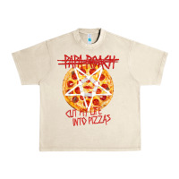 Sandshell papa roach   official merchandise  cut my life into pizzas t shirt Urban Heavy Tee - linhVisuals