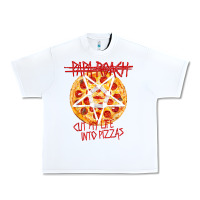 White papa roach   official merchandise  cut my life into pizzas t shirt Urban Heavy Tee - linhVisuals