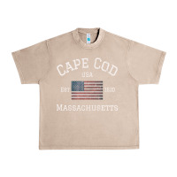 French Oak cape cod massachusetts american flag usa travel vintage pullover hoodi Urban Heavy Tee - linhVisuals