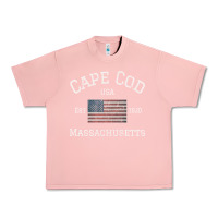 Salmon cape cod massachusetts american flag usa travel vintage pullover hoodi Urban Heavy Tee - linhVisuals