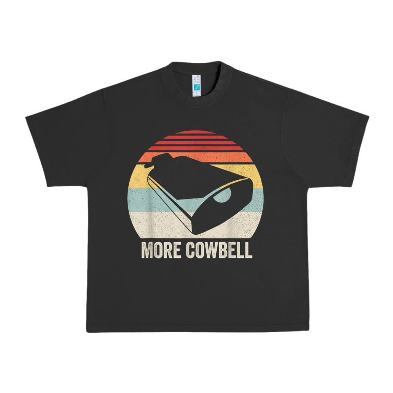 Retro More Cowbell Shirt Funny Drummer Gift Vintage T Shirt Urban Heavy Tee by linhVisuals | Teevron