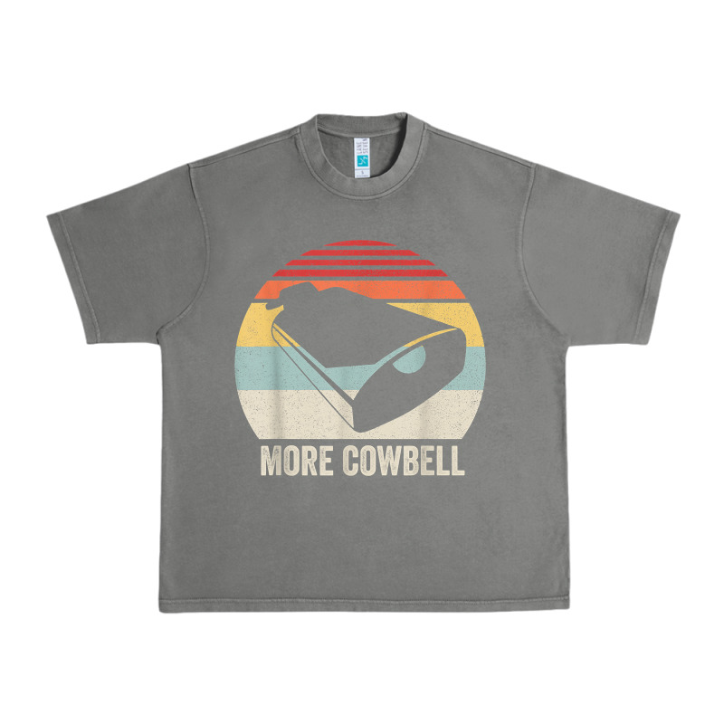Retro More Cowbell Shirt Funny Drummer Gift Vintage T Shirt Urban Heavy Tee by linhVisuals | Teevron