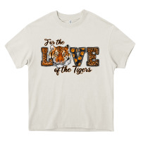 Cream love of the tigers Heavy Core Tee - RanaPortraitStore