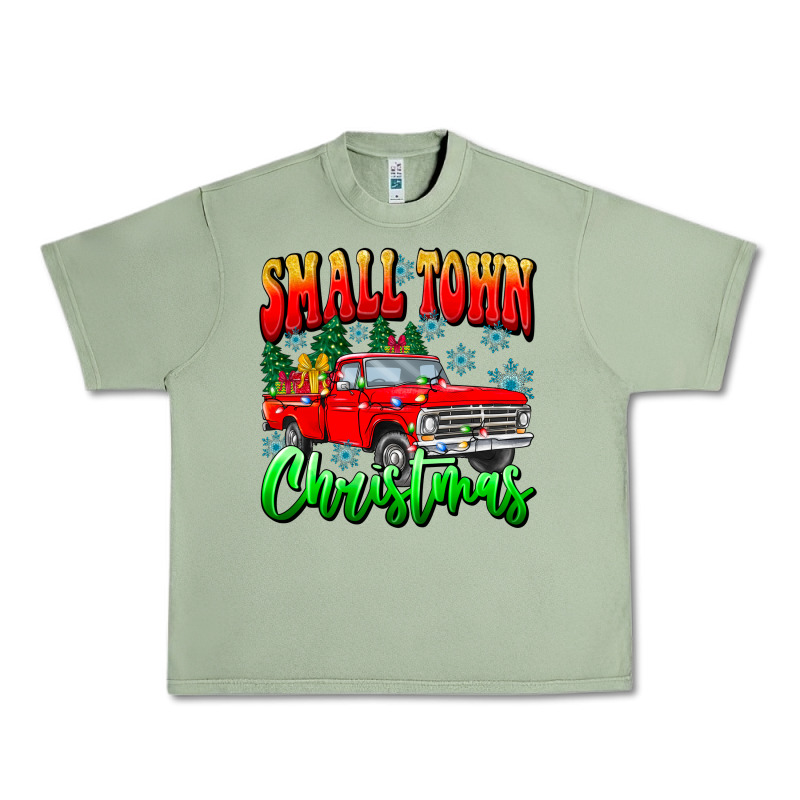 Small Town Christmas Urban Heavy Tee by CowhideDigitalArt | Teevron