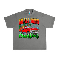 Tornado Small town Christmas Urban Heavy Tee - CowhideDigitalArt