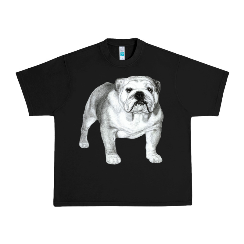 English Bulldog Art Urban Heavy Tee by linhVisuals | Teevron