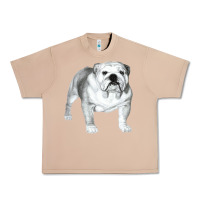 Burro English Bulldog Art Urban Heavy Tee - linhVisuals