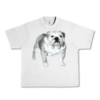 Lunar Rock English Bulldog Art Urban Heavy Tee - linhVisuals