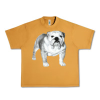 Peanut Butter English Bulldog Art Urban Heavy Tee - linhVisuals