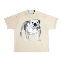 Sandshell English Bulldog Art Urban Heavy Tee - linhVisuals