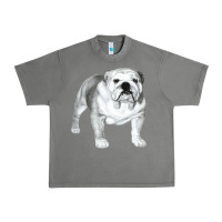 Tornado English Bulldog Art Urban Heavy Tee - linhVisuals