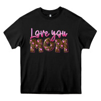 Black Love you mom Mother's Day Heavy Core Tee - FaDigitalArtStudio