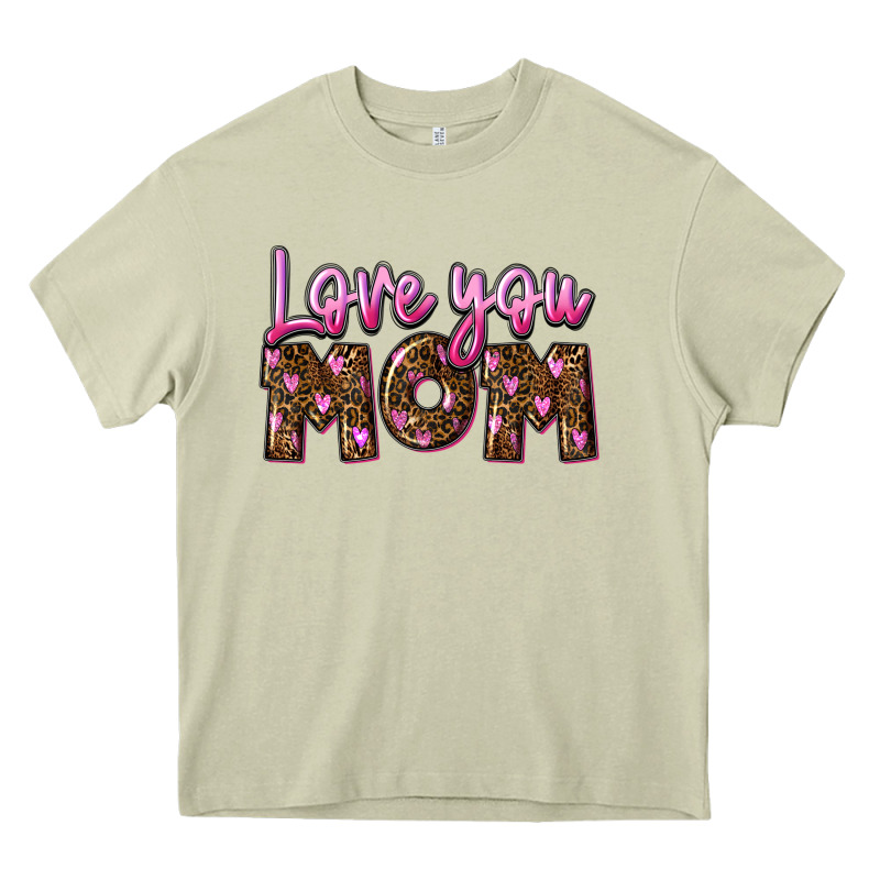 Love You Mom Mother's Day Heavy Core Tee by FaDigitalArtStudio | Teevron