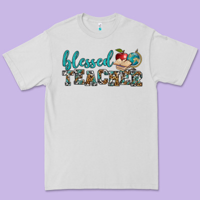 Blessed Teacher Premium Tee Designed By Bundleandbundleshop