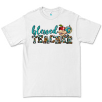 White blessed teacher Premium Tee - BundleAndBundleShop