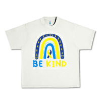 Pistachio be kind down syndrome awareness blue ribbon rainbow march 21 t shirt Urban Heavy Tee - linhVisuals